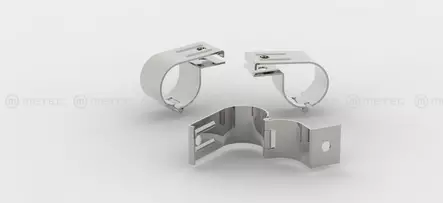 Klamma rostfri 60mm - Extraljushållare och fäste - 8020102141 - 1