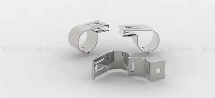 Klamma rostfri 60mm - Extraljushållare och fäste - 8020102141 - 1