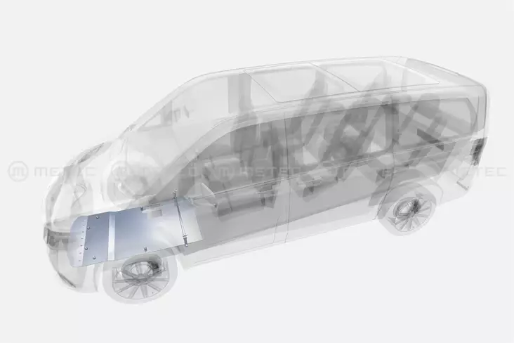 Hasplåt motor Mercedes-Benz Vito 24+ - Underkörningsskydd - 8020111481 - 1