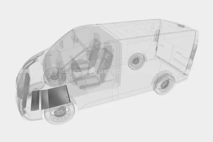 Underkörningsskydd, Trafic, NV300, Vivaro - Renault - 8020107761 - 1