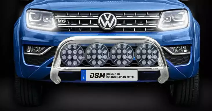 Volkswagen Amarok Frontbåge 76mm för 4st extraljus - Volkswagen - 7000010122 - 1