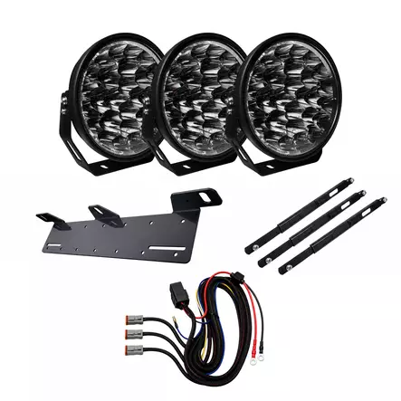 3-Pack W9 Phoenix DARK EDITION Komplett LED-Extraljuspaket - LED-extraljus - 8020108353 - 1