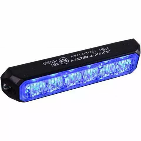 Riktad Blå Varningsljus MS6 6 Dioder E-Godkänd - Blixtljus - 7000010413 - 1