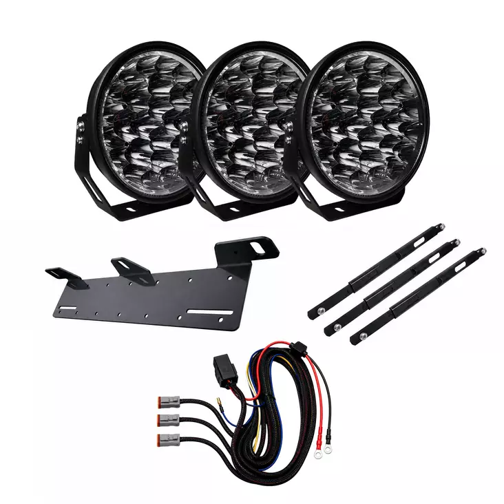 3-Pack W9 Phoenix DARK EDITION Komplett LED-Extraljuspaket - LED-extraljus - 8020108353 - 1