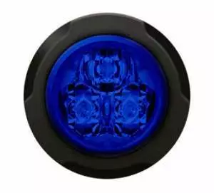 Riktad Blå Varningsljus Rund 36mm 3 Dioder - Blixtljus - 7000010416 - 1