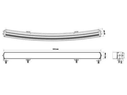 Optibeam Super Captain Dual 1000 Curved - LED-ramper - 8020110797 - 2