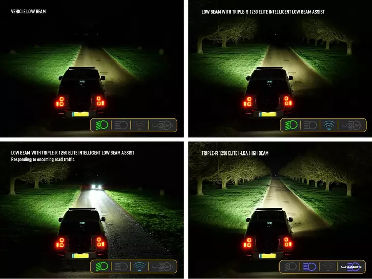 Lazer Triple-R 1250 Elite Gen2, Low Beam Assist - LED-ramper - 8020103177 - 1
